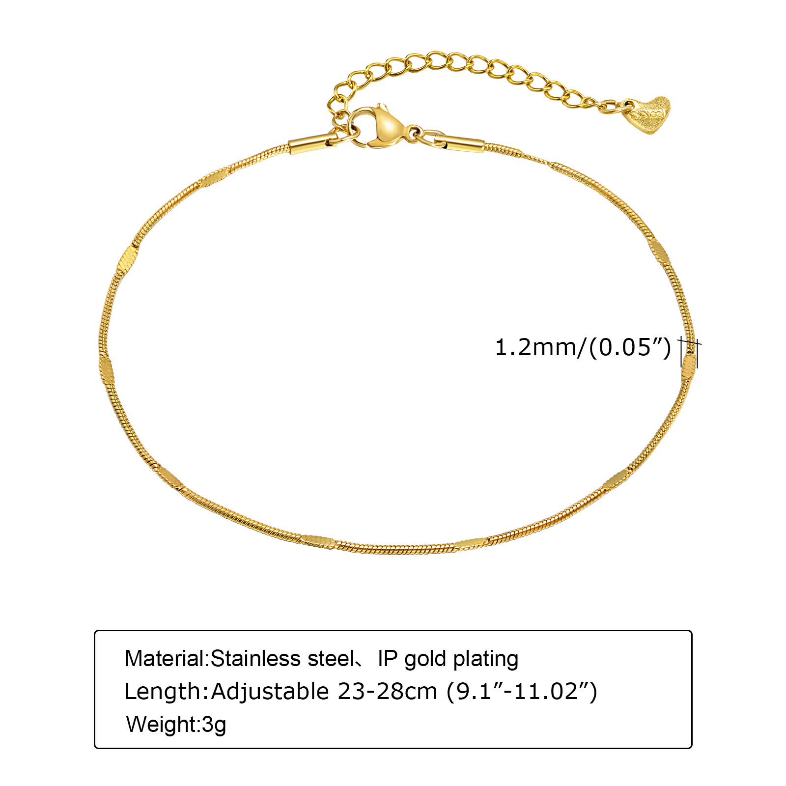 Women's Dainty Squashed Snake  - огляд і ціна Jc Jewelry & Watches