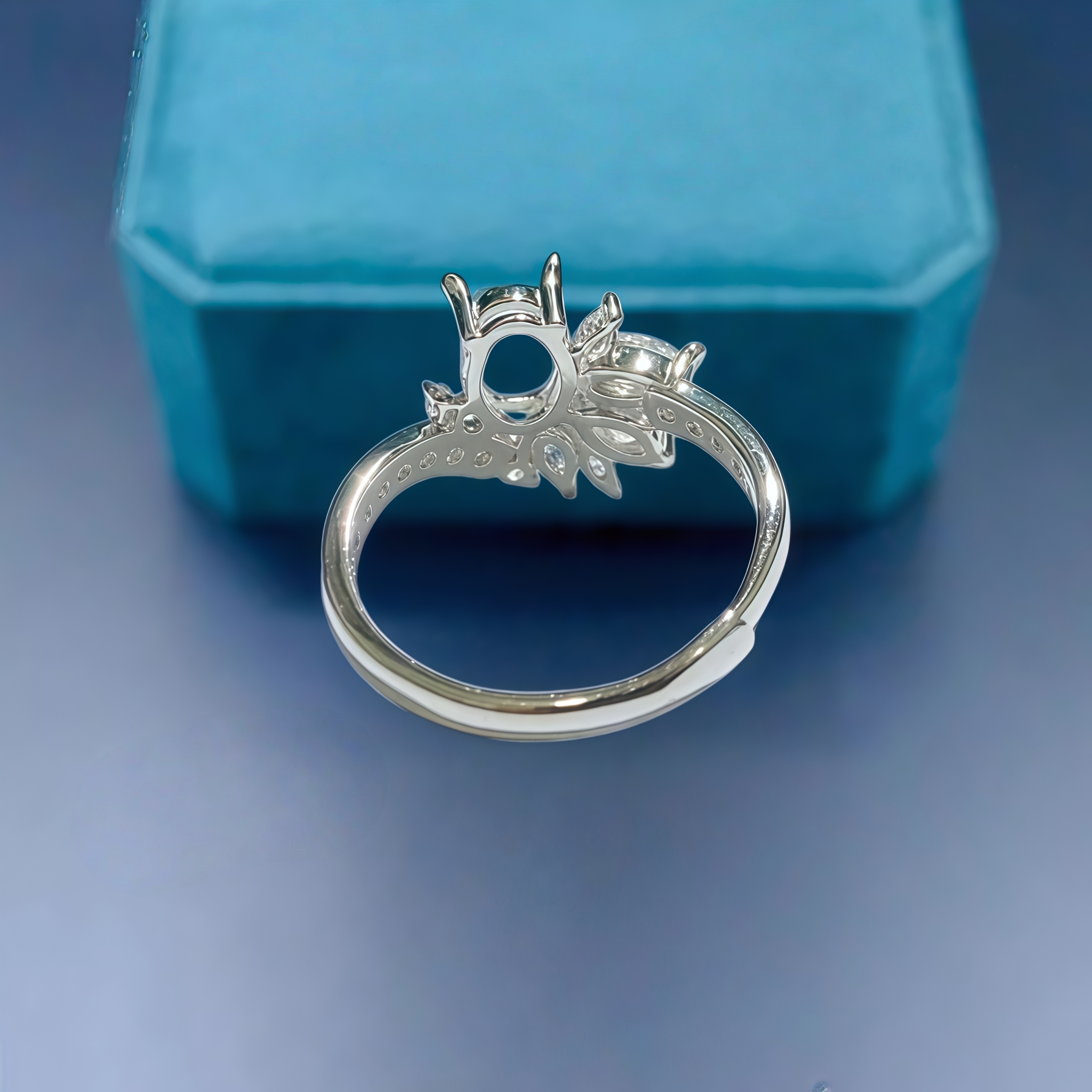 Setting 5*7mm Oval Stone Fashi - огляд і ціна Sterling Silver Ring
