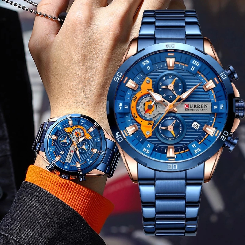 Watches For Men CURREN Man Wri - огляд і ціна Jewelry Inspired Watches