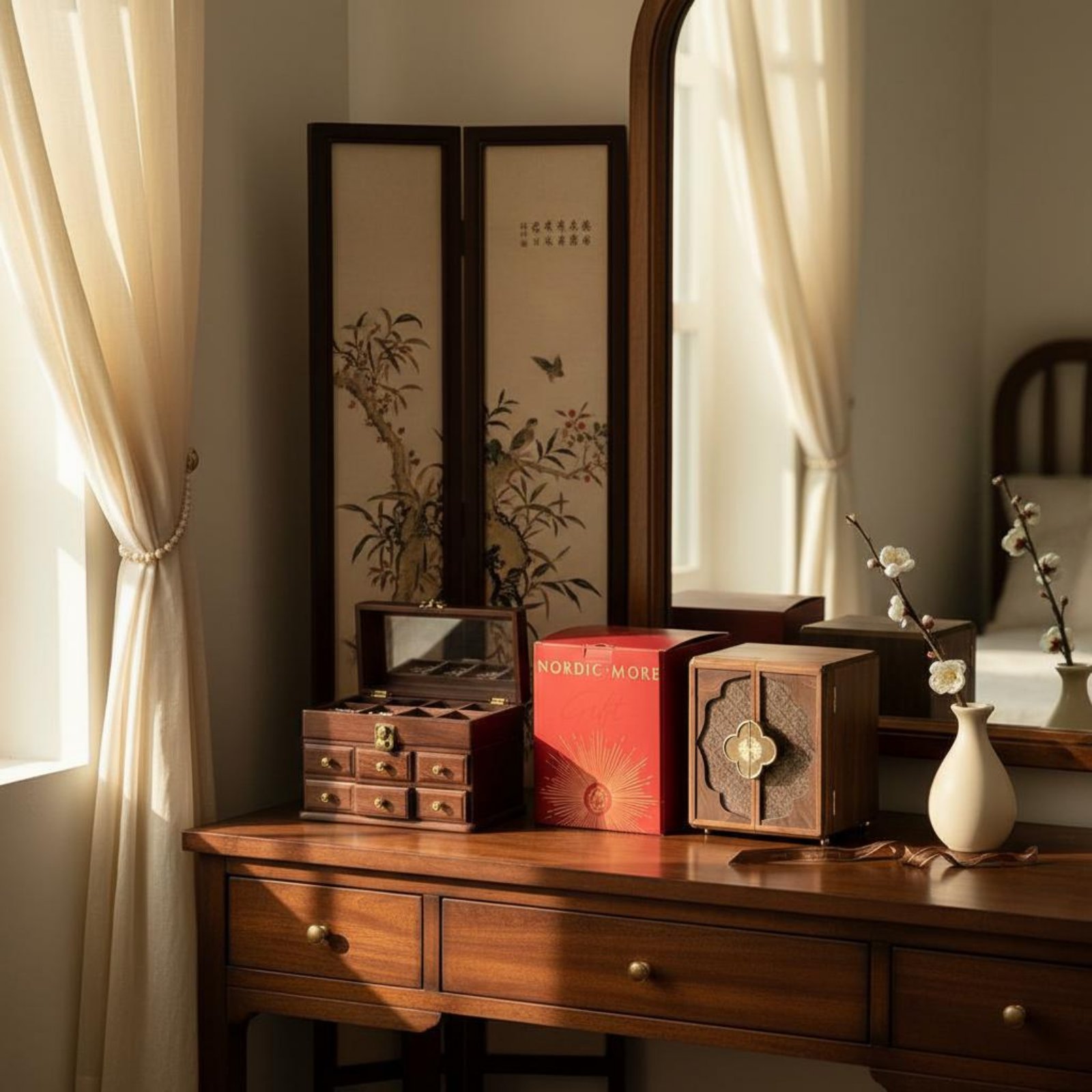 Wooden Jewelry Box New Chinese - огляд і ціна Jewelry & Watches Bench