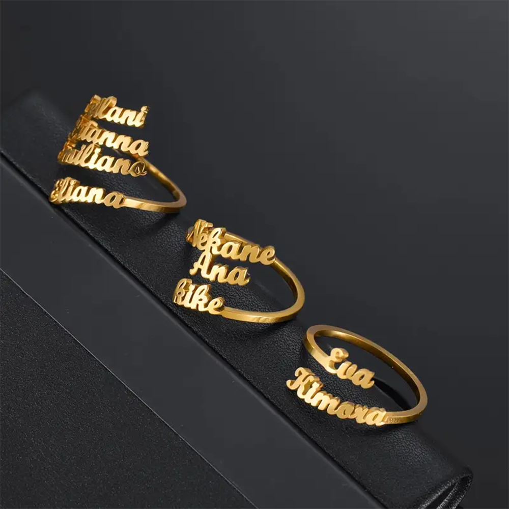 Custom Multiple Names Rings Fo - огляд і ціна Statement Cocktail Ring