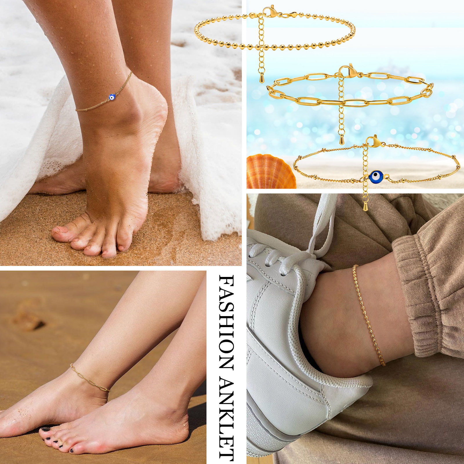 Evil Eye  Anklet Bracelet on L - огляд і ціна Jc Jewelry & Watches
