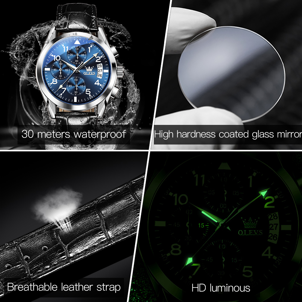 OLEVS 2878 Luxury Men's Watche - огляд і ціна Jewelry Inspired Watches