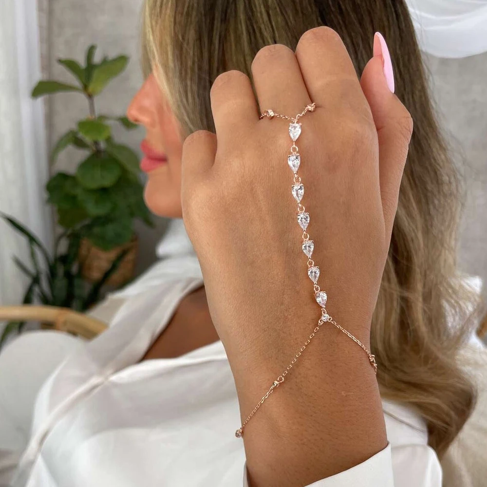 Fashion Zircon Teardrop Finger - огляд і ціна Jewelry & Watches Bench
