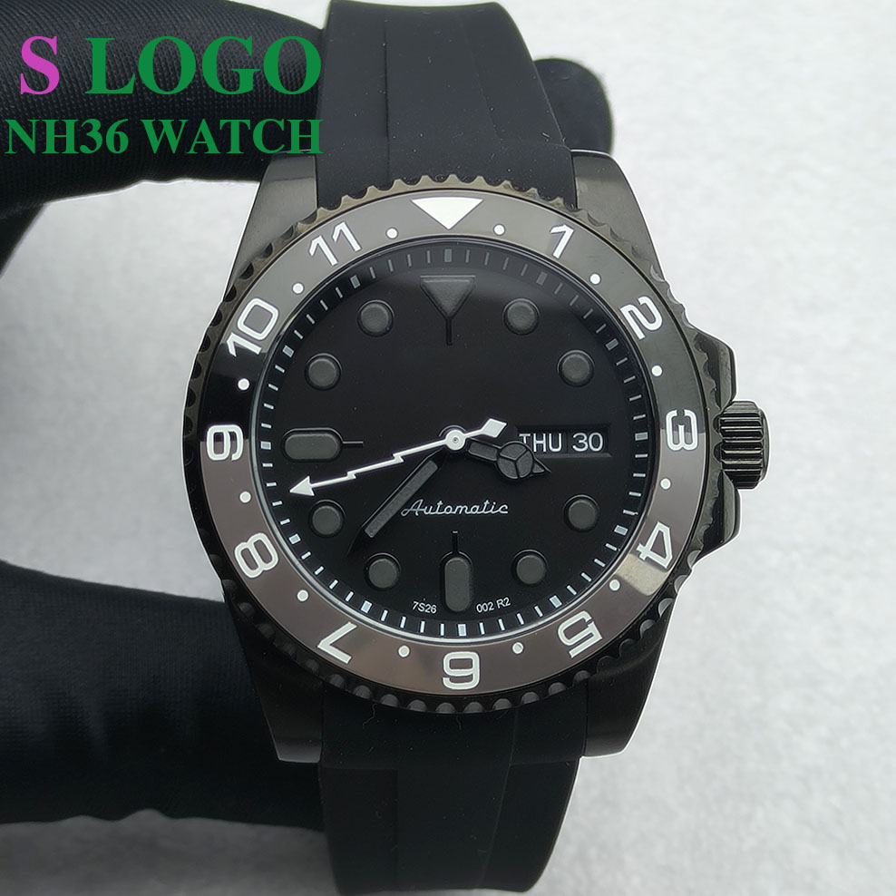 40MM NH36 Watch Black Men's St - огляд і ціна Jewellery Watches