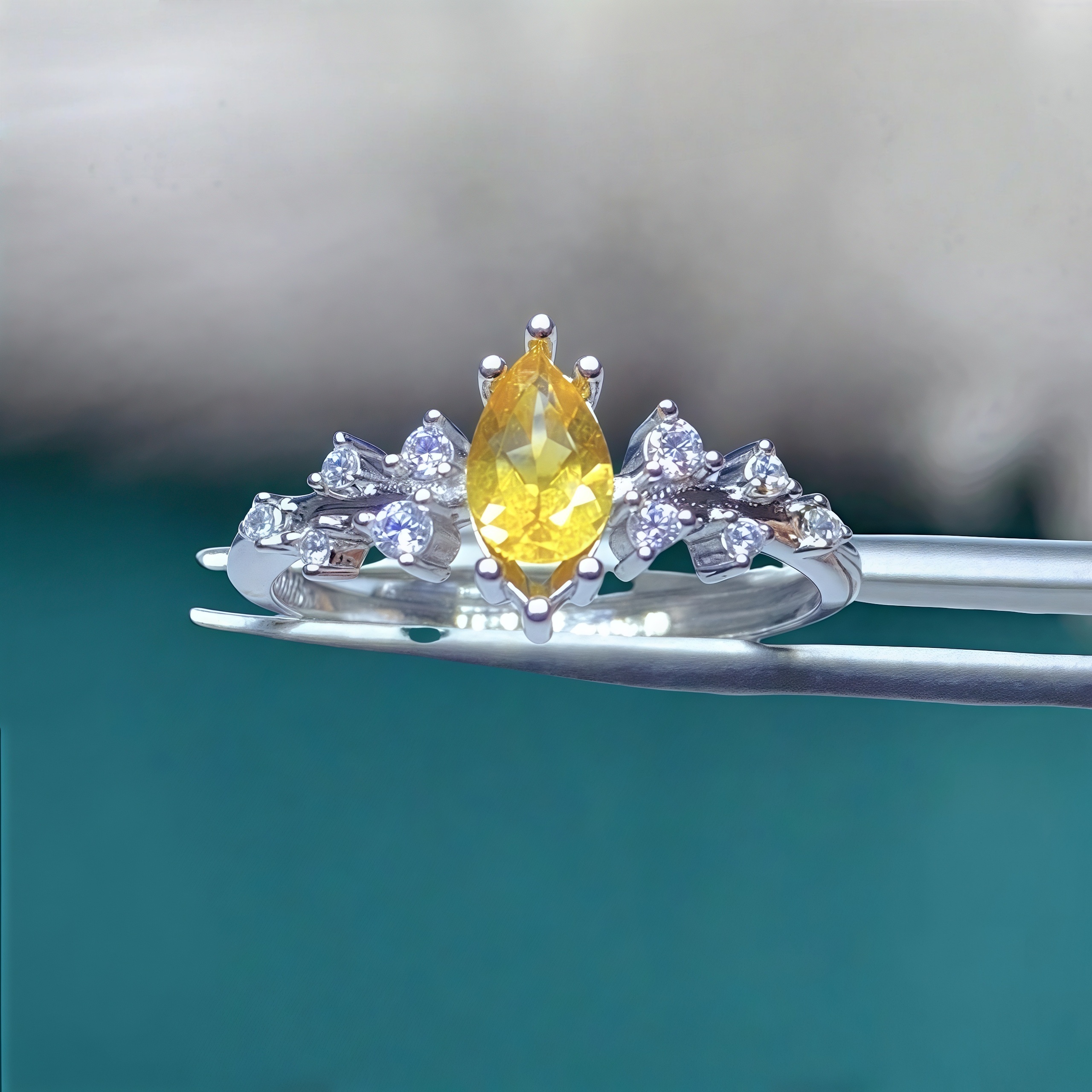Setting 4*8mmHorse eye Shape S - огляд і ціна Sterling Silver Ring