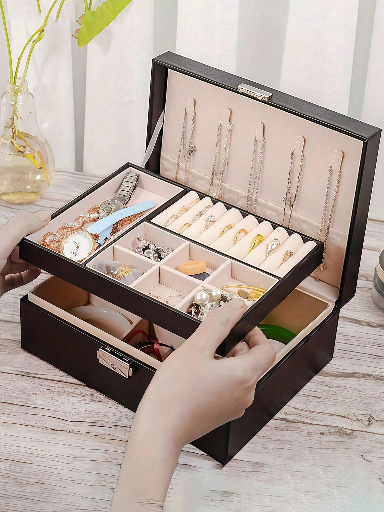 1pc Jewelry Storage Box, Large - огляд і ціна Jewelry Stores With Watches
