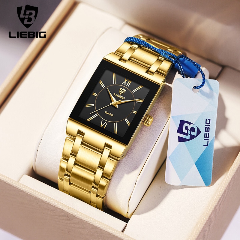 LiEBIG Luxury Golden Quartz Wr - огляд і ціна Jewelry Style Watches