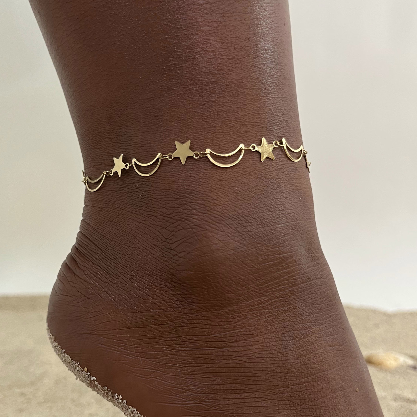 Dainty Hollow Star Moon Anklet - огляд і ціна Jc Jewelry & Watches