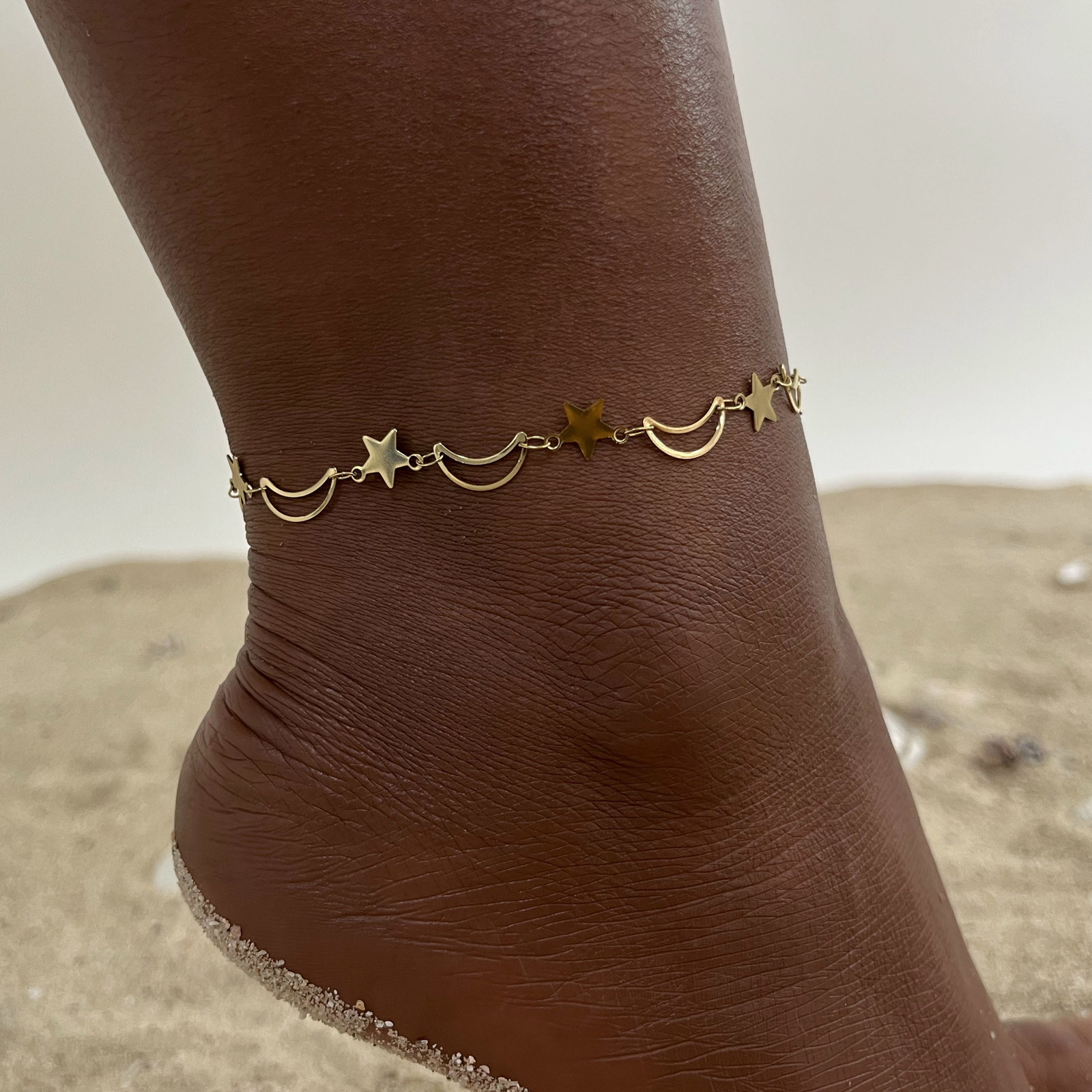Dainty Hollow Star Moon Anklet - огляд і ціна Jc Jewelry & Watches