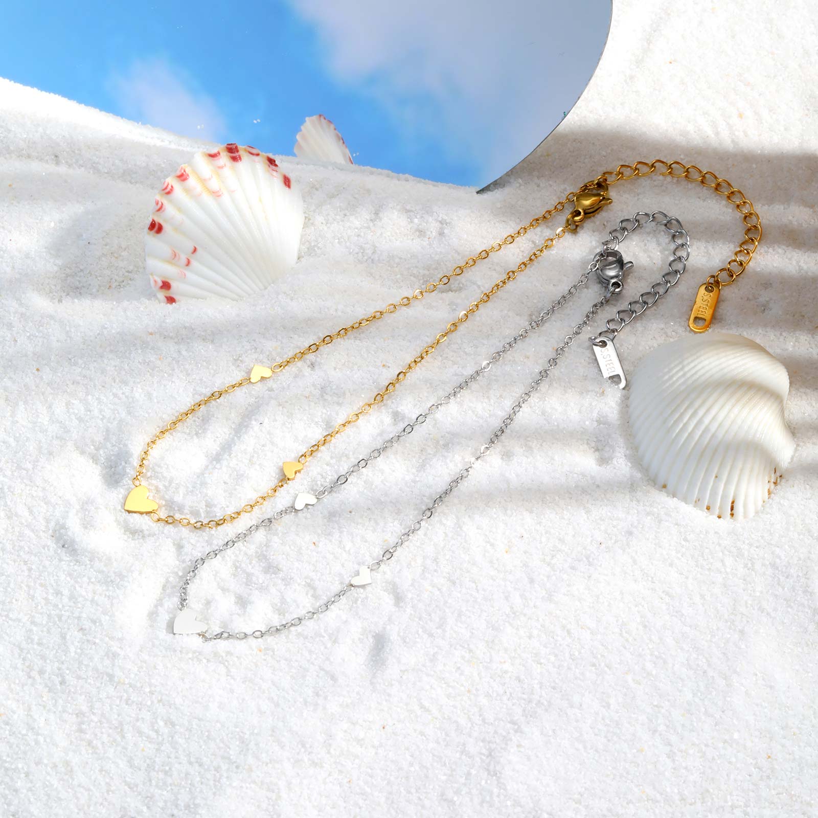 Stainless Steel Heart Anklets  - огляд і ціна Jc Jewelry & Watches