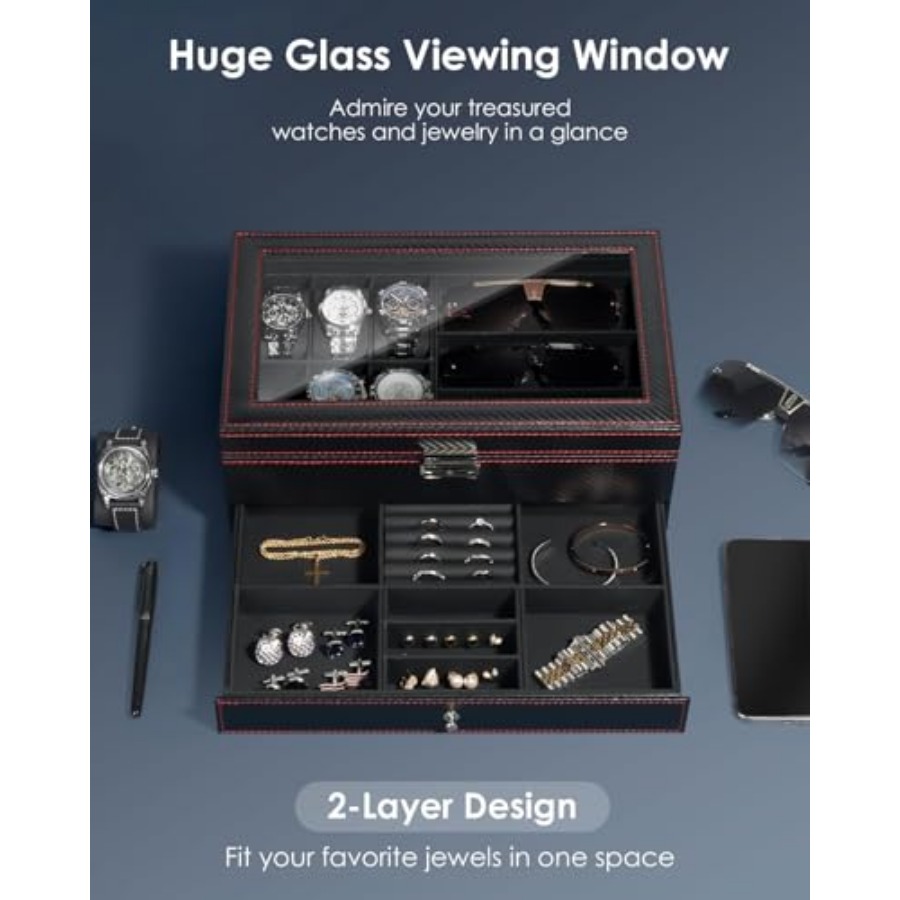 Watch Jewelry Box Organizer, 2 - огляд і ціна Jewelry Watches Box