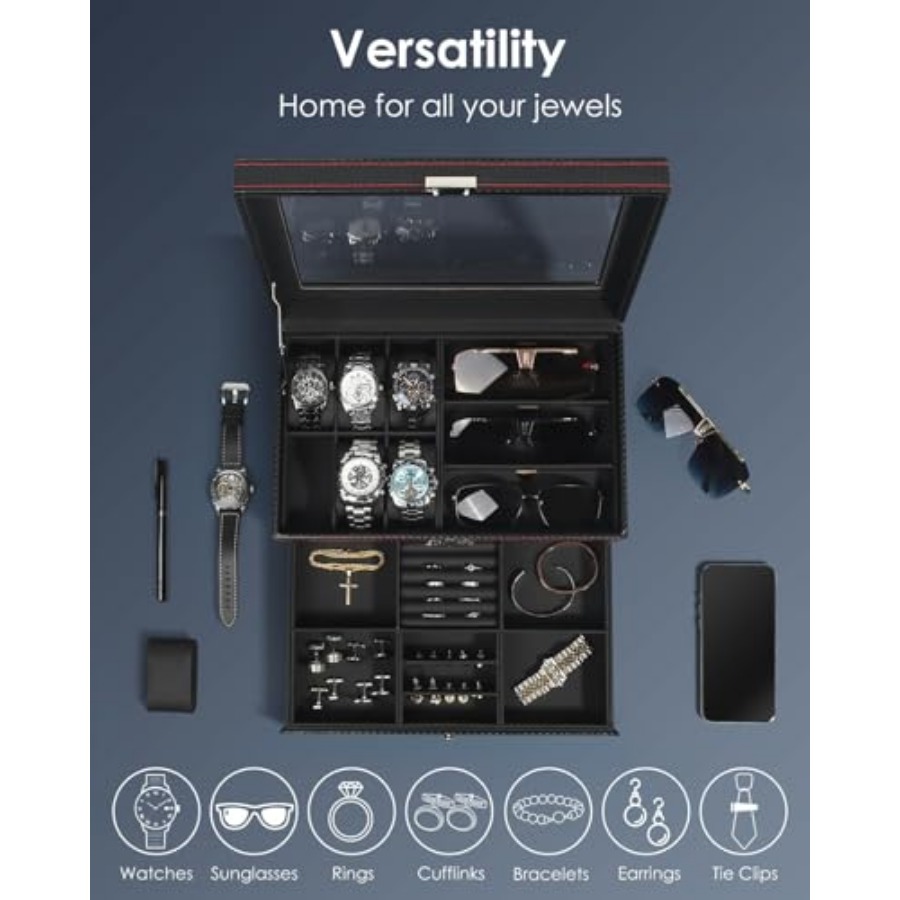 Watch Jewelry Box Organizer, 2 - огляд і ціна Jewelry Watches Box