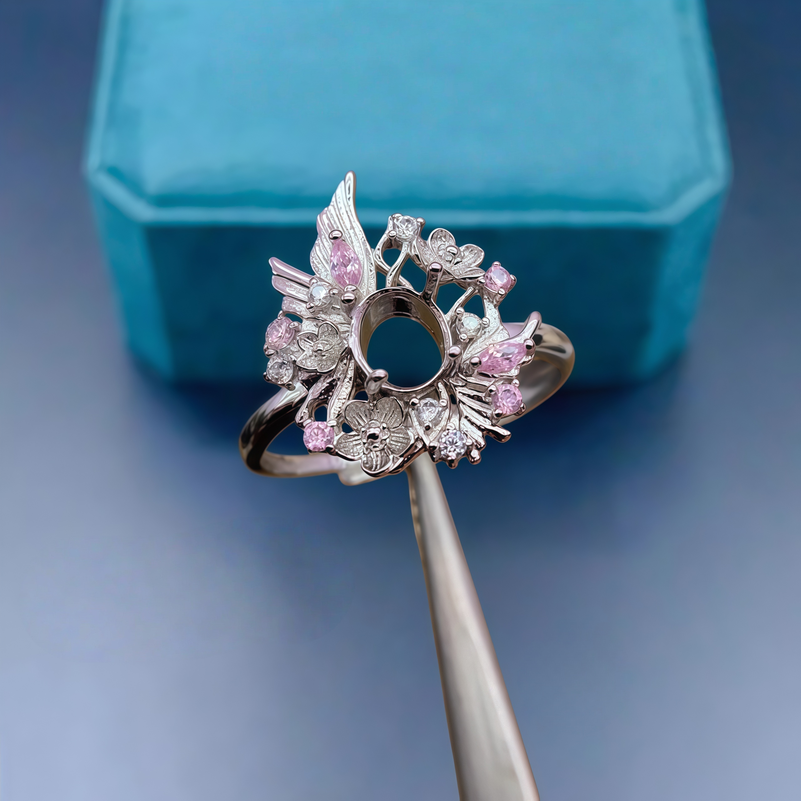 Fashion DIY Empty Ring Holder  - огляд і ціна Sterling Silver Ring