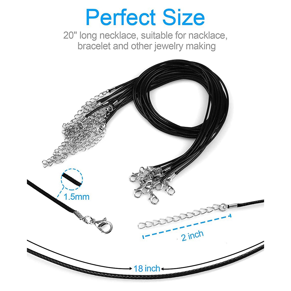 ABQR 24PCS Cord Necklace, 20 i - огляд і ціна Jewelry & Watches Bench