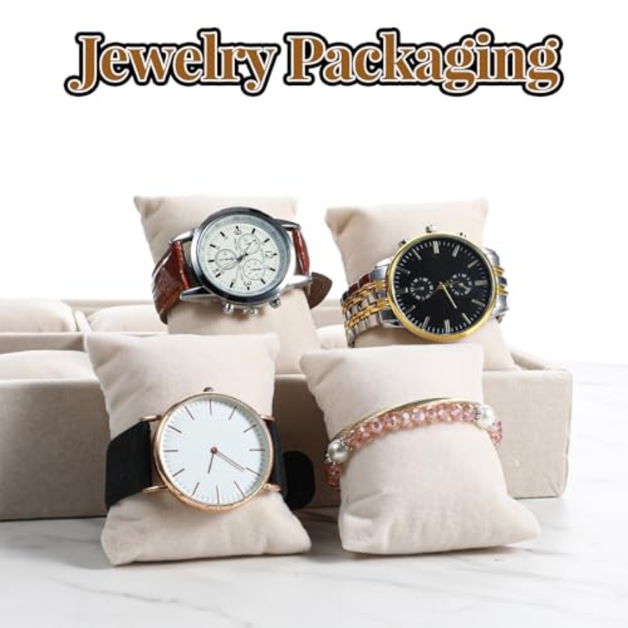 2 Pcs Beige Velvet Jewelry Org - огляд і ціна Jewelry Watches Box