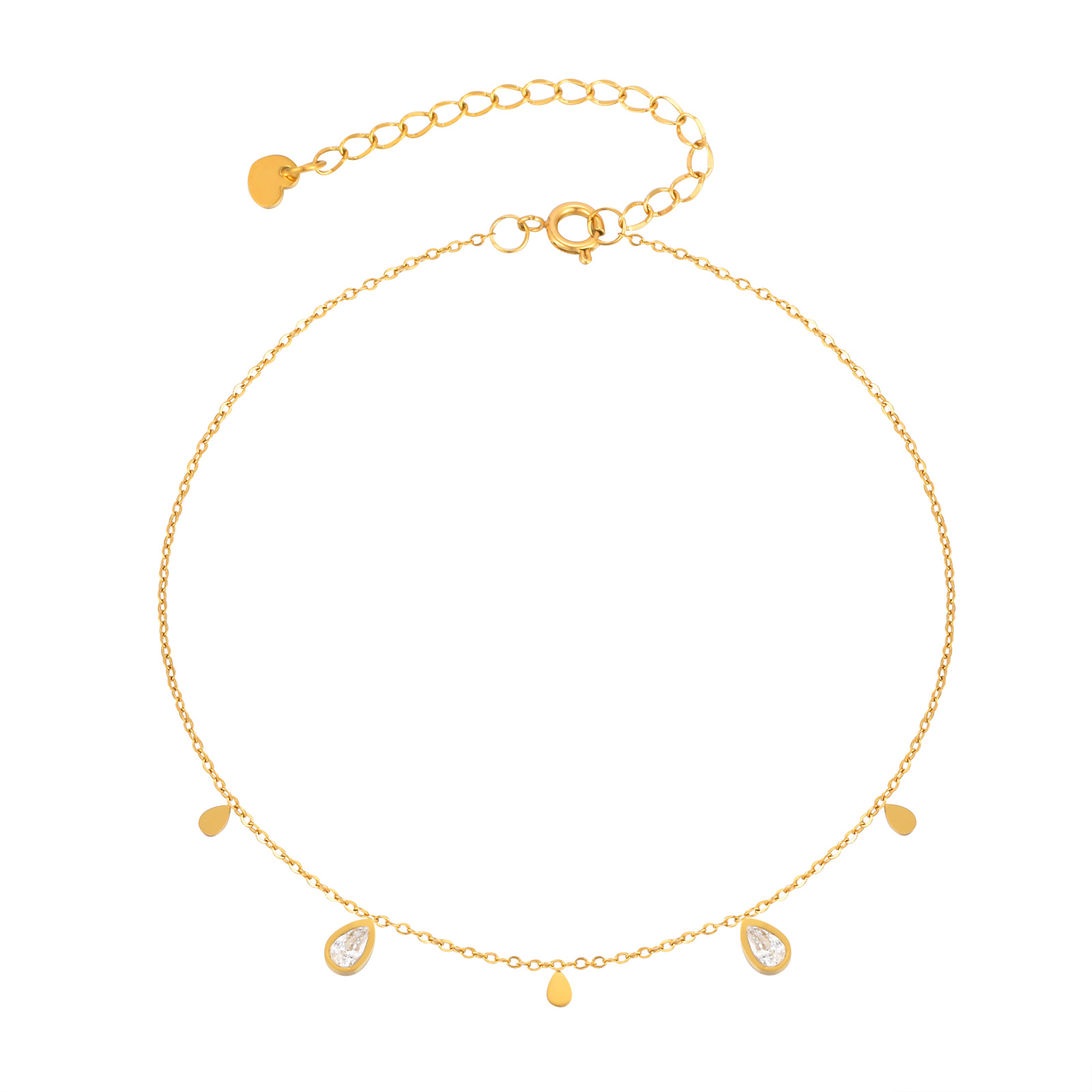 Dainty Water Drop Zircon Ankle - огляд і ціна Jc Jewelry & Watches