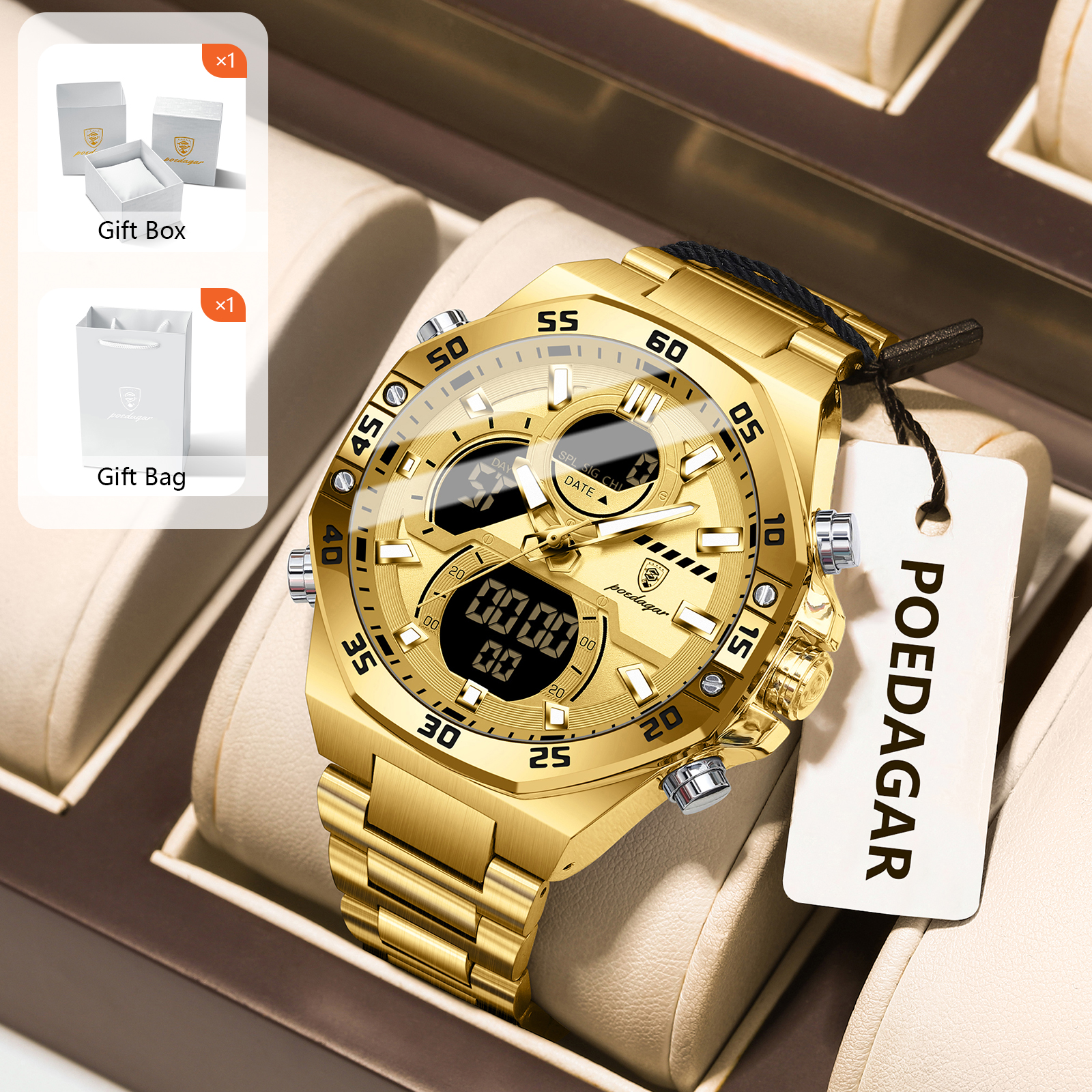 POEDAGAR Sport Men Watch LED W - огляд і ціна Jewellery Watches