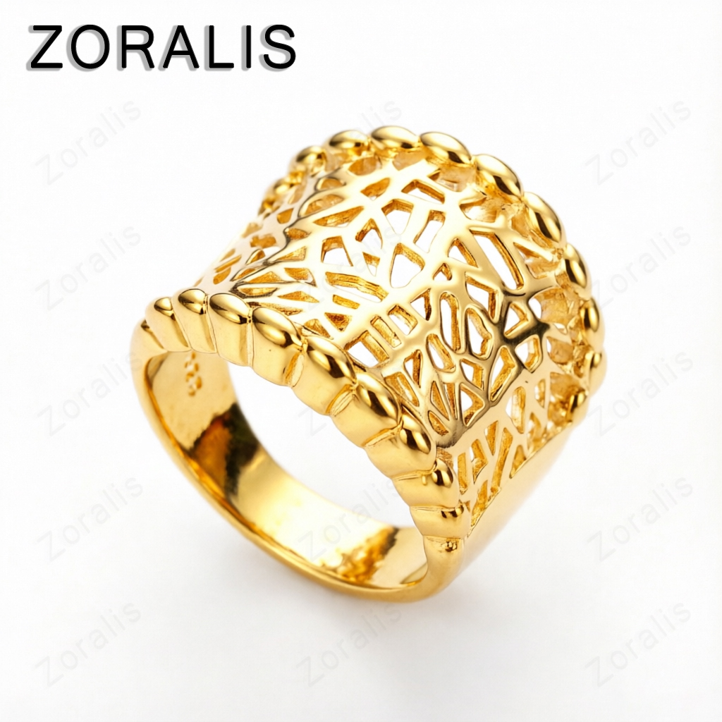 Factory Price 18K Gold Irregul - огляд і ціна Statement Cocktail Ring