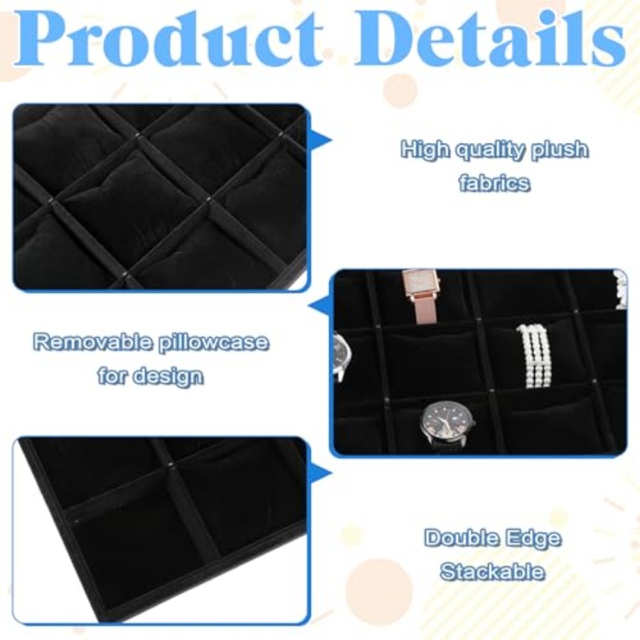 2 PCS Watch Tray, 12 Grid Watc - огляд і ціна Jewelry Watches Box
