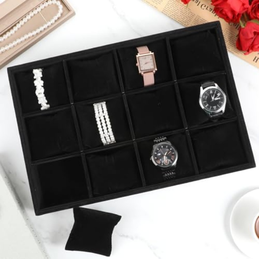 2 PCS Watch Tray, 12 Grid Watc - огляд і ціна Jewelry Watches Box