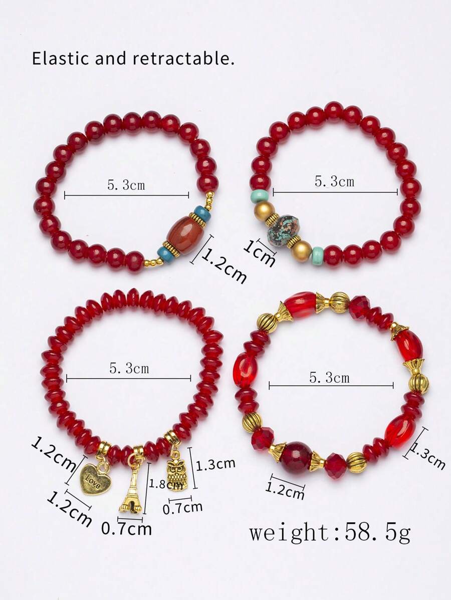 1 Set Of 4pcs Boho Style Decor - огляд і ціна Jewelry & Watches Bench