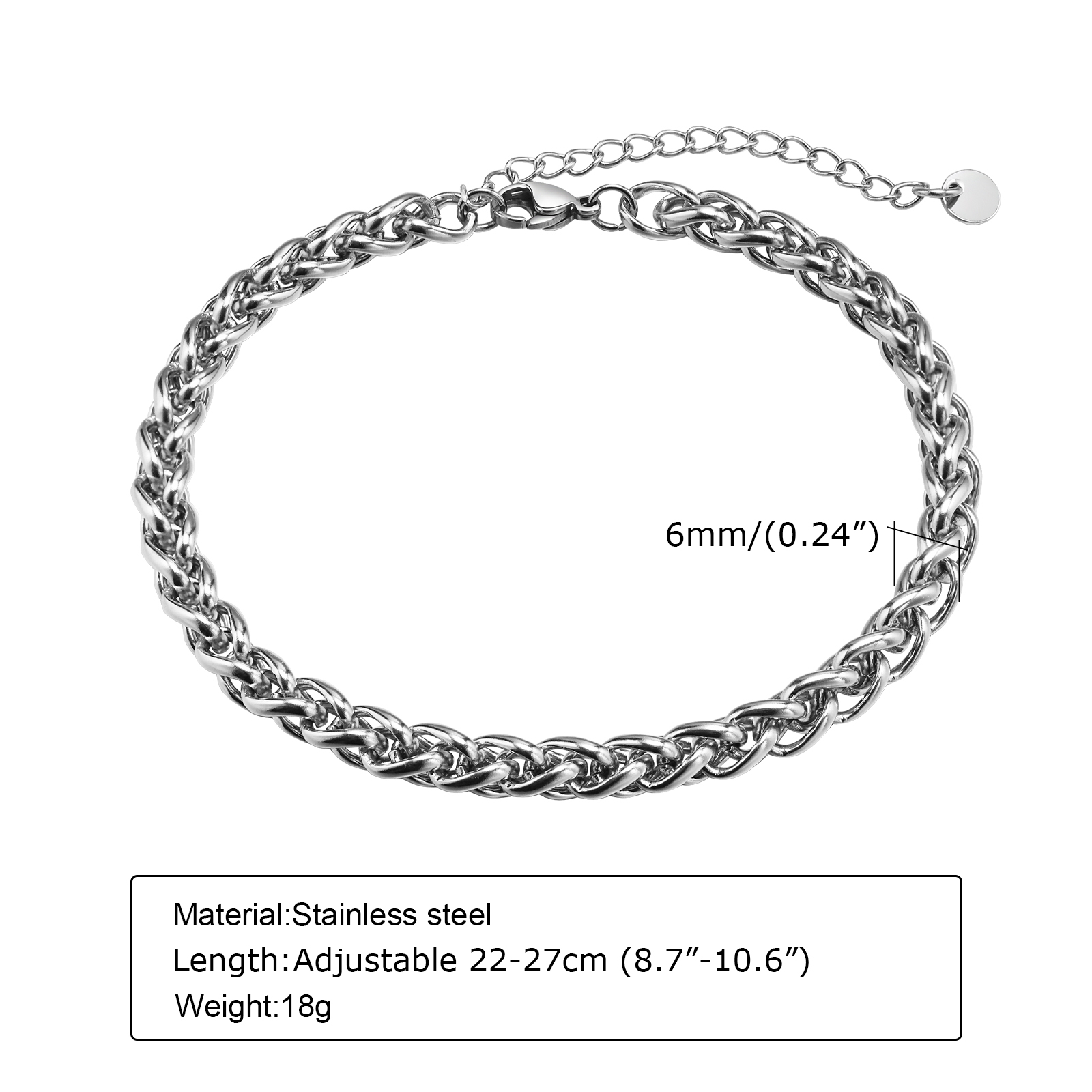 Vnox Cuban Chain Anklets for M - огляд і ціна Jc Jewelry & Watches