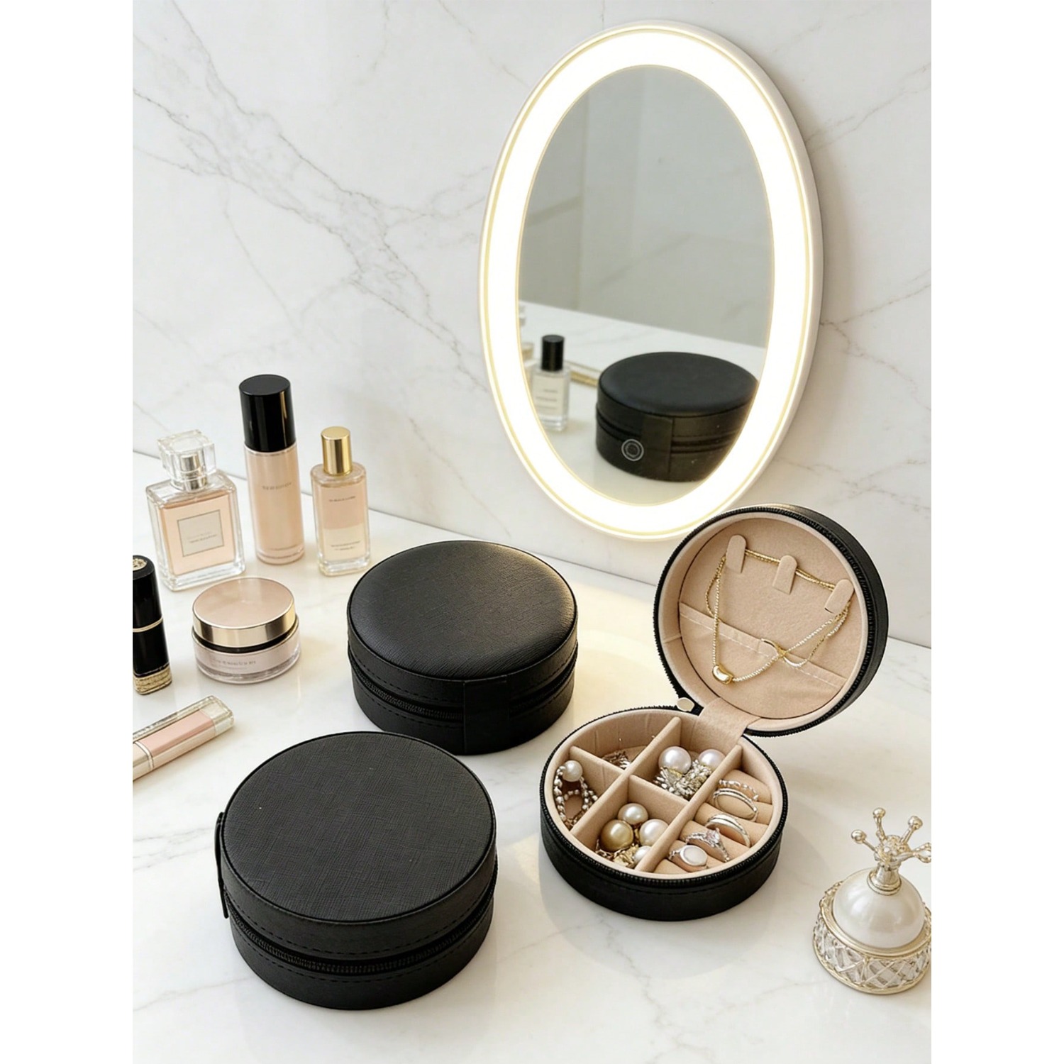 Circular Jewelry Box, Portable - огляд і ціна Jewelry Stores With Watches