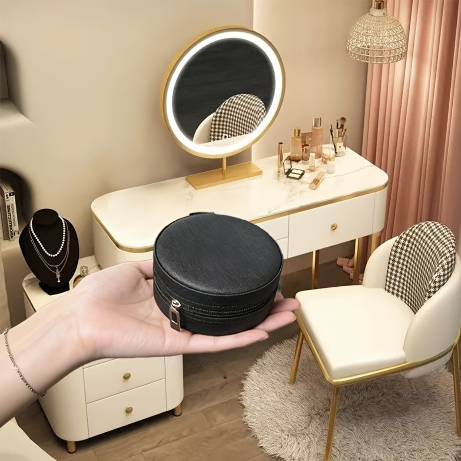 Circular Jewelry Box, Portable - огляд і ціна Jewelry Stores With Watches