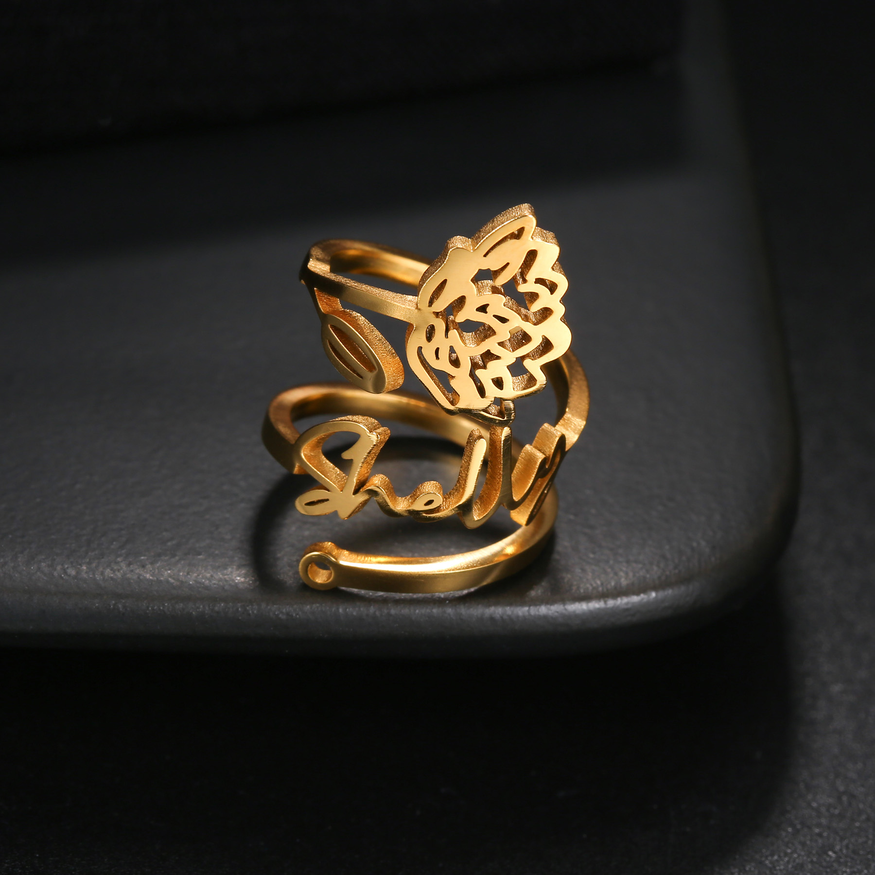 Fashion Couple Rings Custom Na - огляд і ціна Statement Cocktail Ring