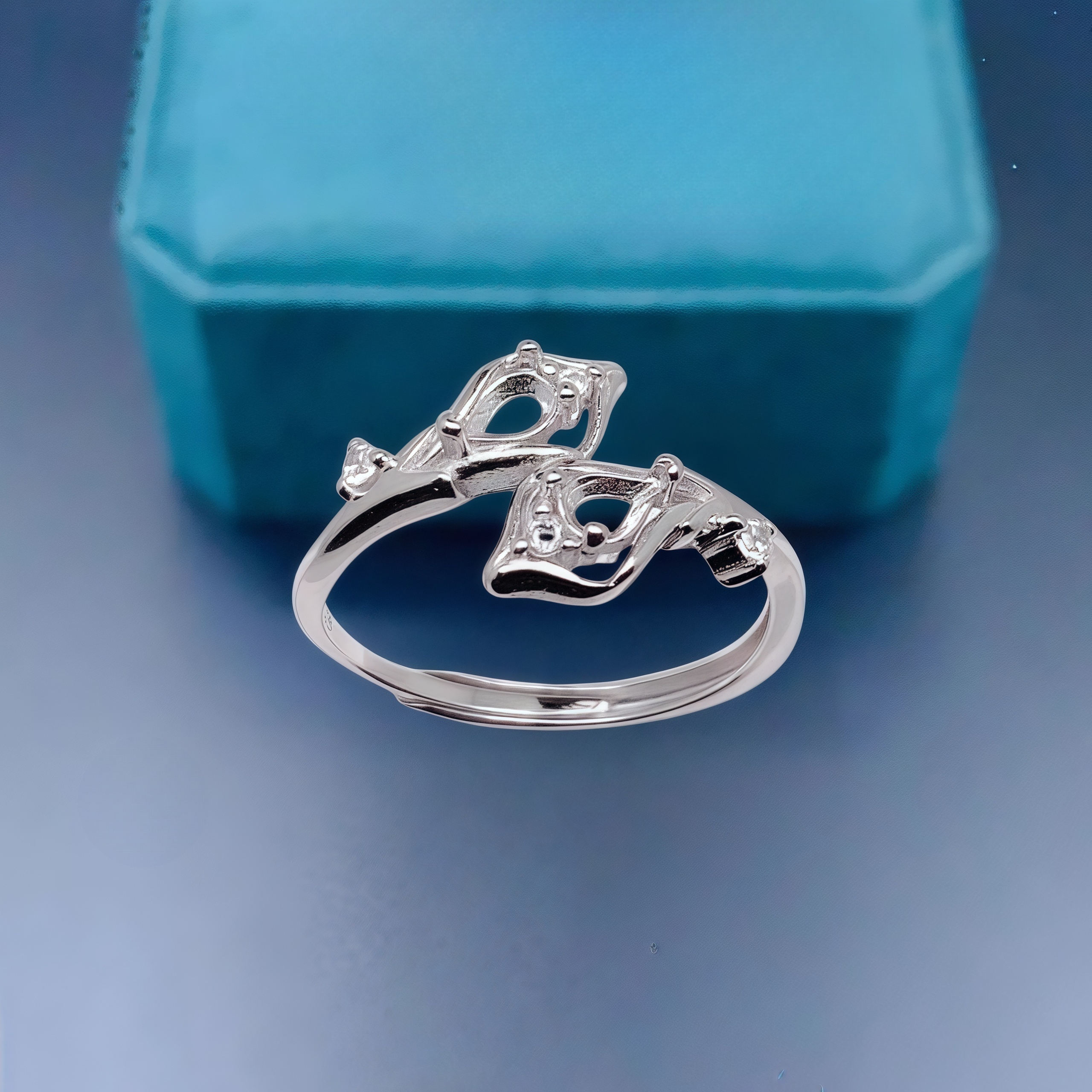 L S925 Sterling Silver DIY Emp - огляд і ціна Sterling Silver Ring