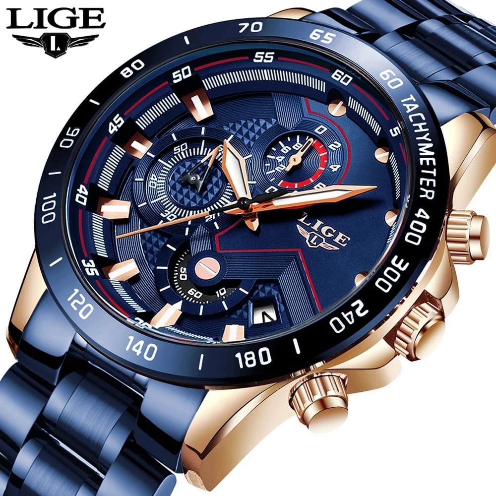 LIGE New Fashion Watches Men S - огляд і ціна Jewelry Inspired Watches