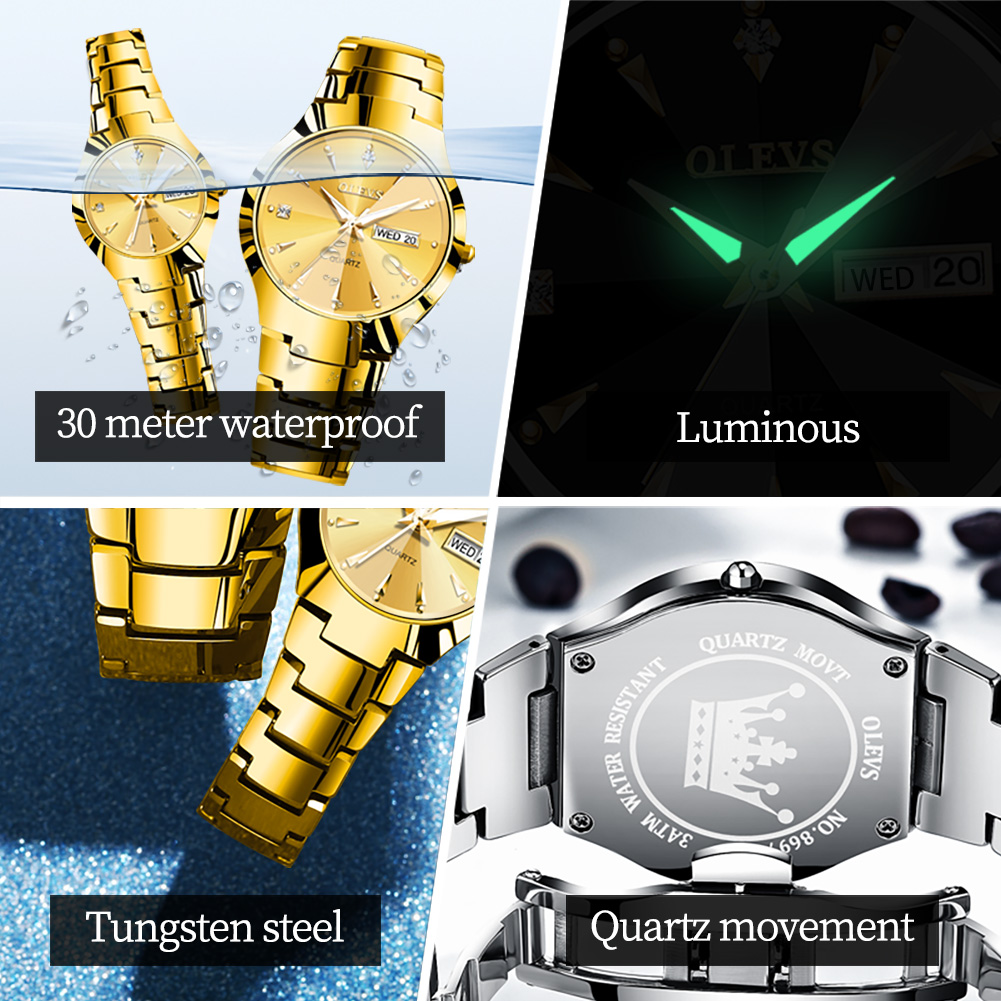 OLEVS TOP Brand Gold Watches f - огляд і ціна Jewelry Inspired Watches