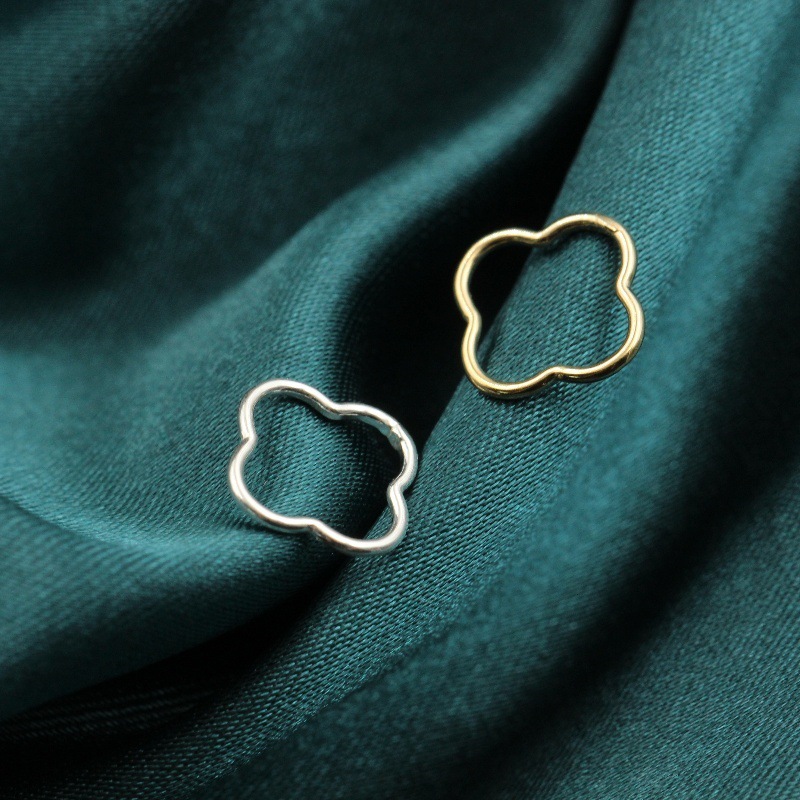 10mm Four-Leaf Clover Jump Rin - огляд і ціна Sterling Silver Ring