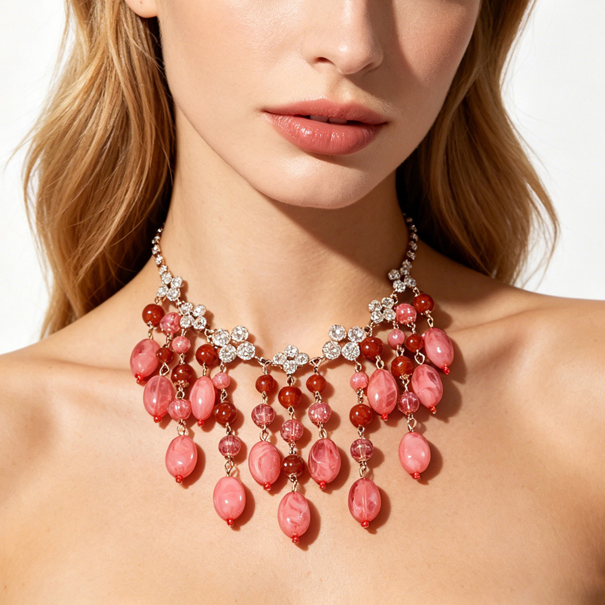 Trendy Pink Red Teardrop Beade - огляд і ціна Jewelry & Watches Bench