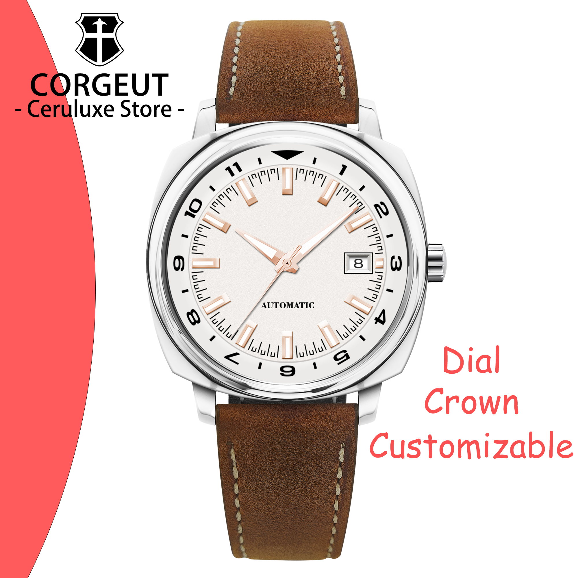 CUSTOM 42MM Stainless Steel Sa - огляд і ціна Jewelry Style Watches