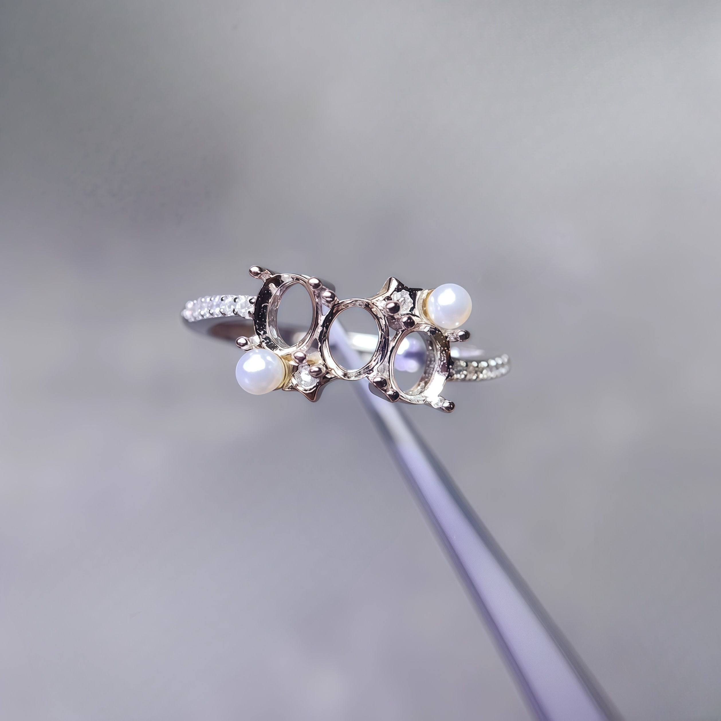 Setting 4*5mm Ellipse Stone S9 - огляд і ціна Sterling Silver Ring