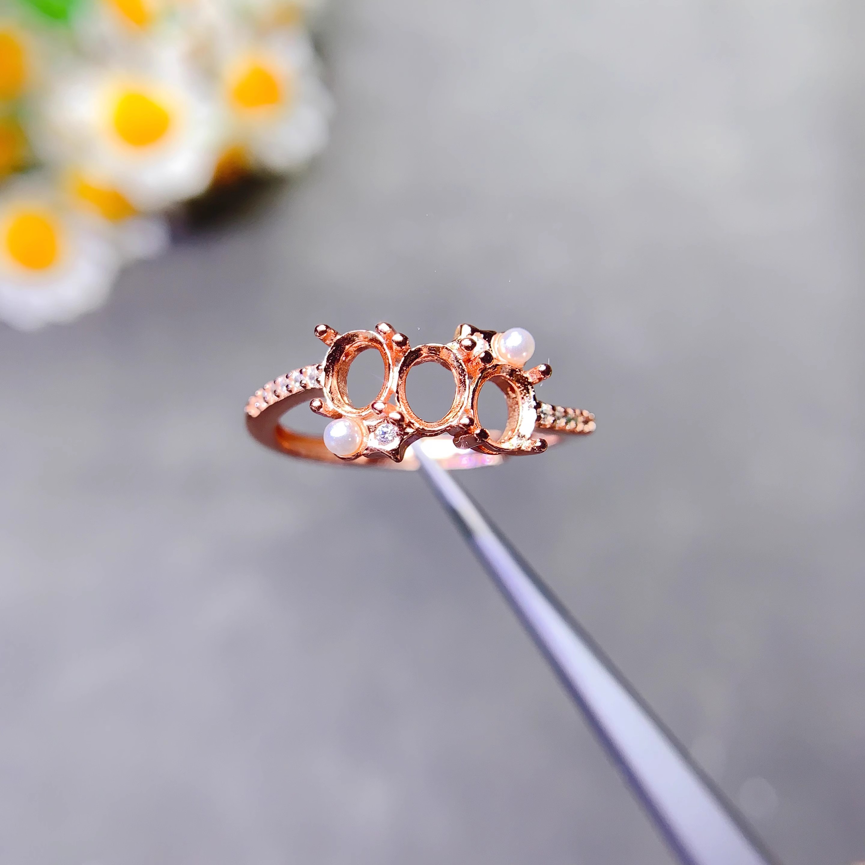 Setting 4*5mm Ellipse Stone S9 - огляд і ціна Sterling Silver Ring