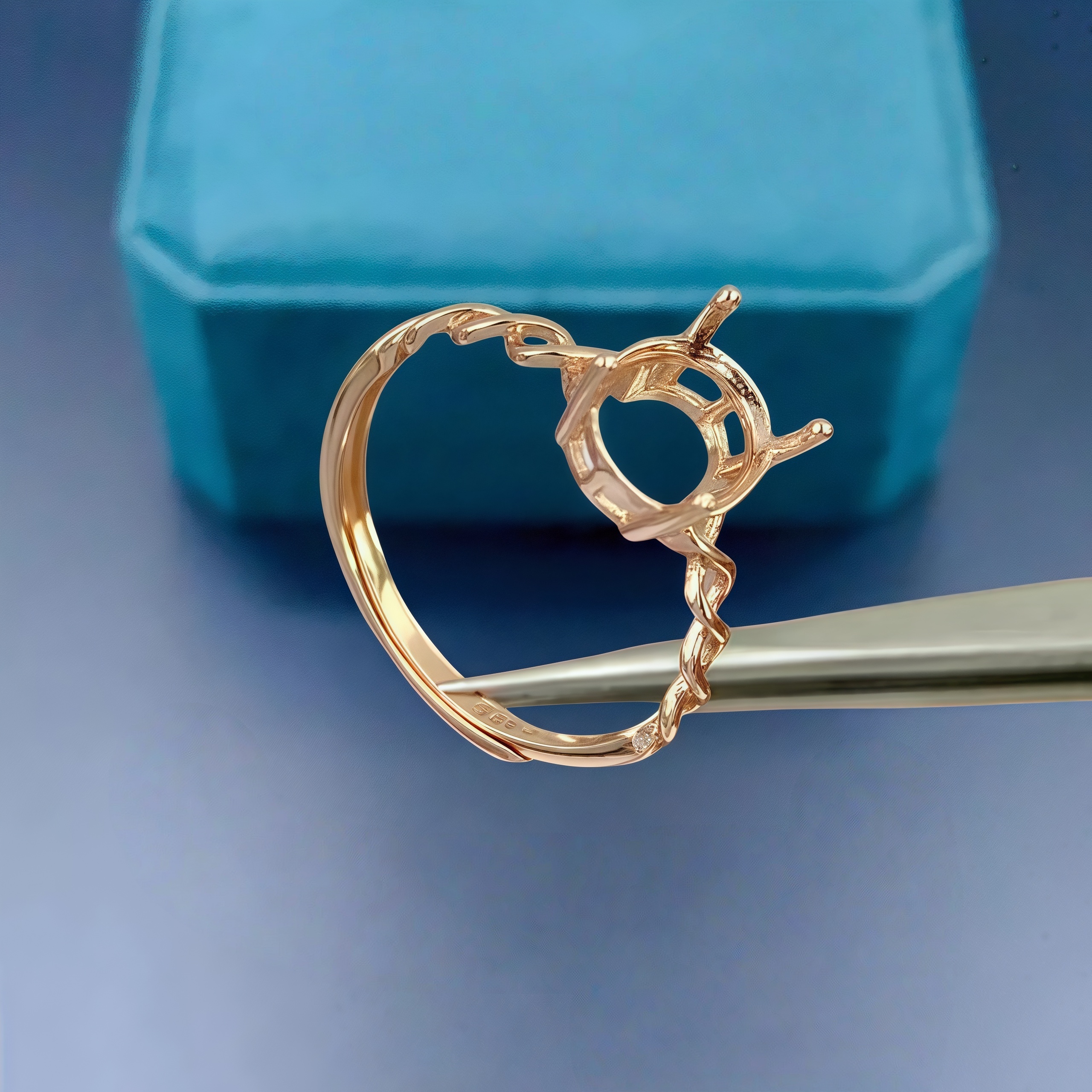 DIY Empty Ring Holder S925 Ste - огляд і ціна Sterling Silver Ring