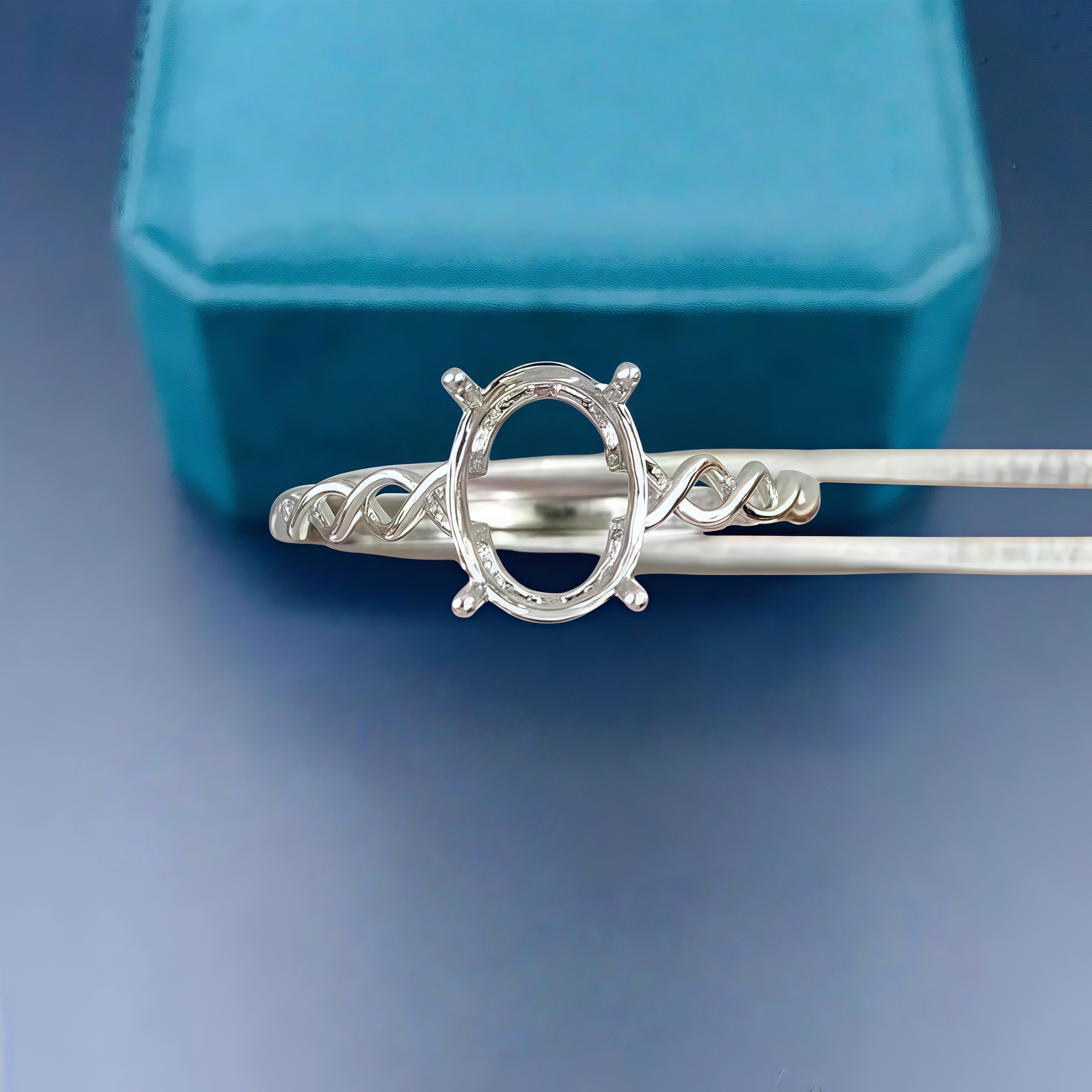 DIY Empty Ring Holder S925 Ste - огляд і ціна Sterling Silver Ring