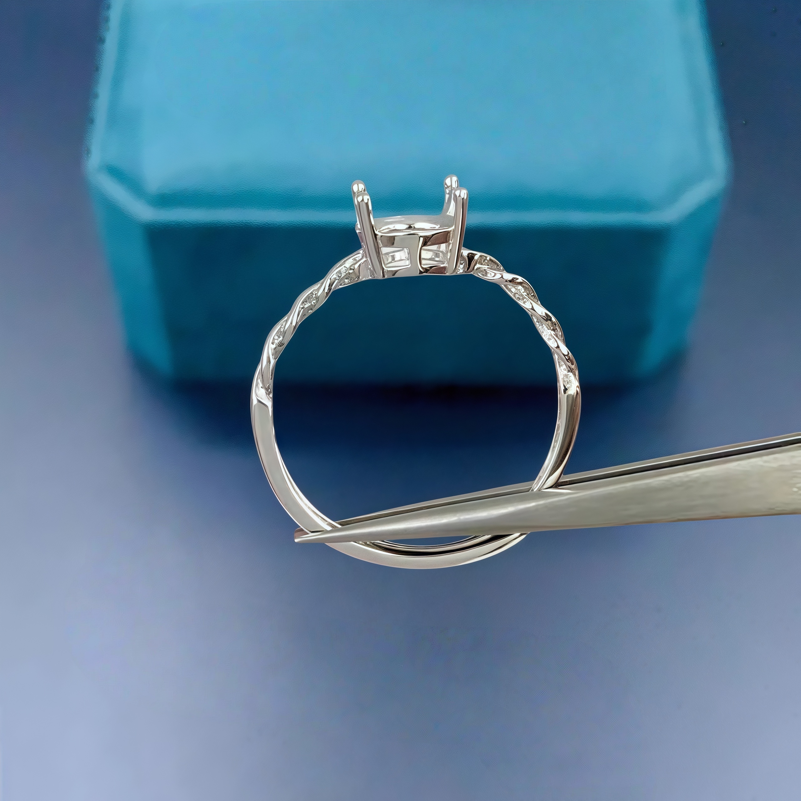 DIY Empty Ring Holder S925 Ste - огляд і ціна Sterling Silver Ring