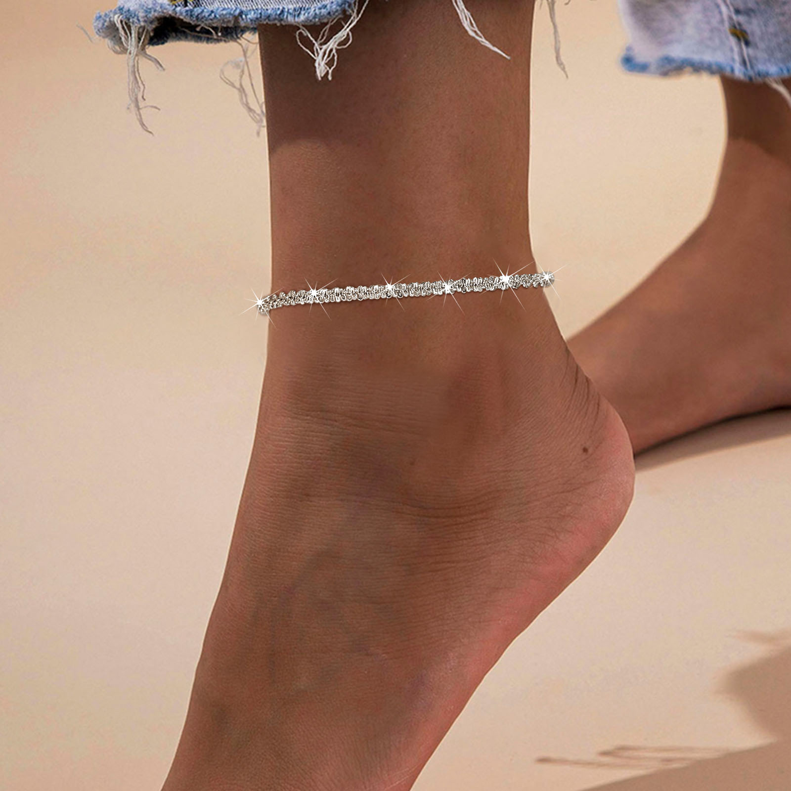 Sparkling gold anklet bracelet - огляд і ціна Jc Jewelry & Watches