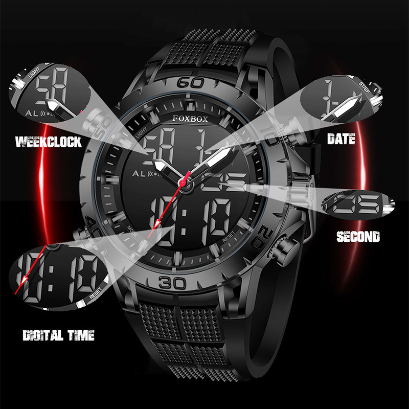 FOXBOX Mens Watches Sports Top - огляд і ціна Jewelry Inspired Watches