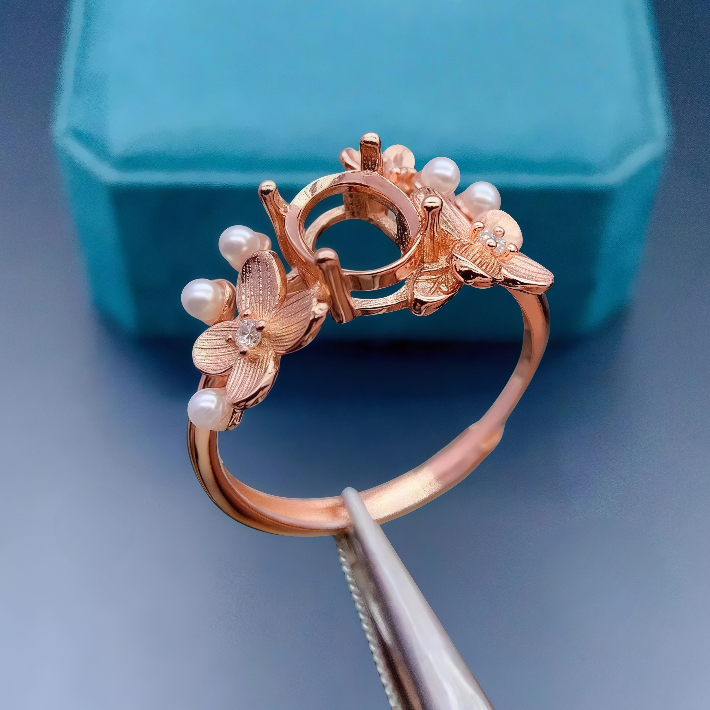 Setting 6*8mmEllipse Stone Fas - огляд і ціна Sterling Silver Ring