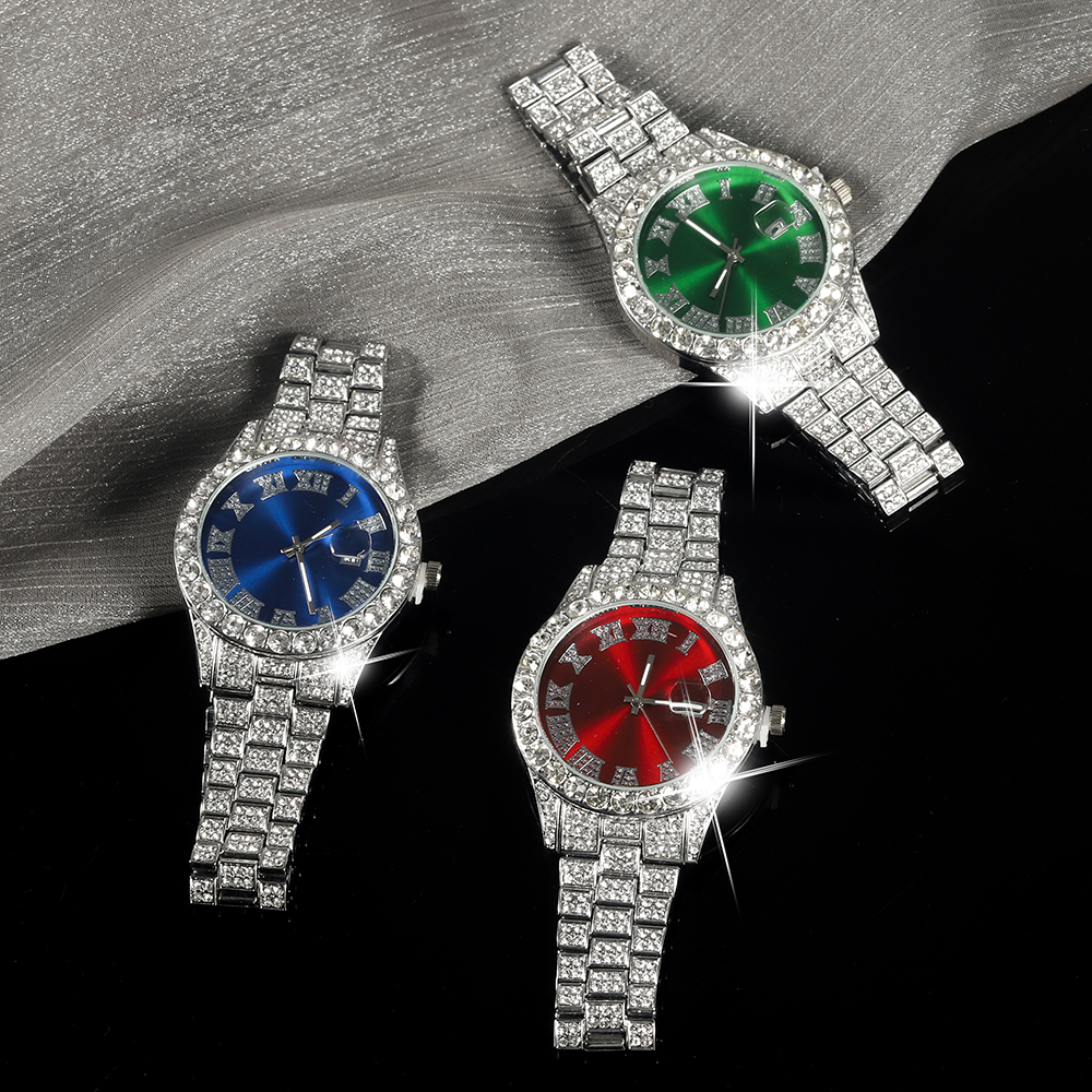 New Punk Men Watch Iced Out Di - огляд і ціна Jewelry Style Watches