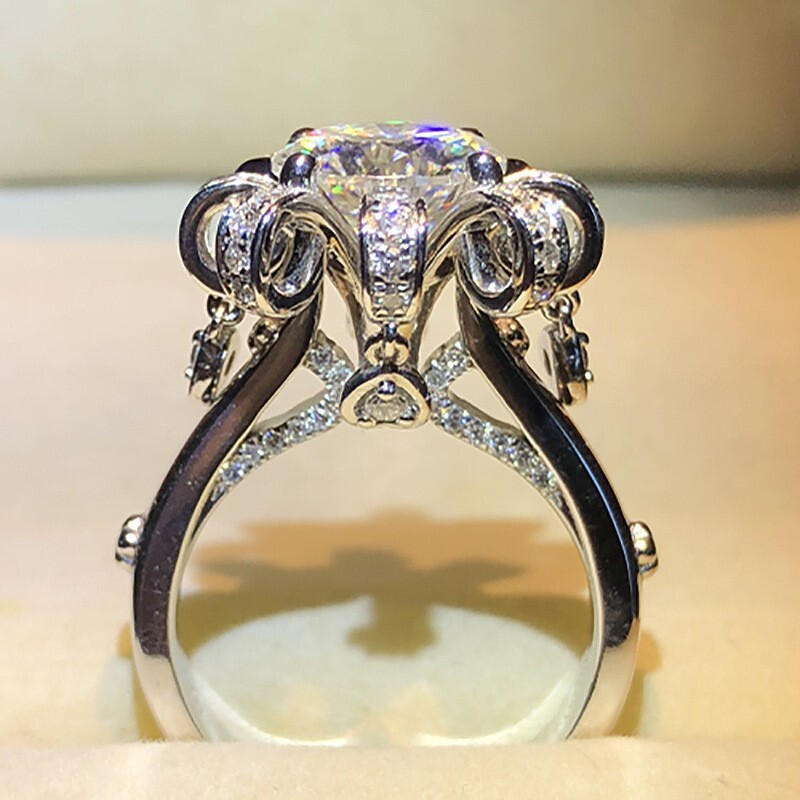 CellaCity Trendy Silver Jewelr - огляд і ціна Statement Cocktail Ring