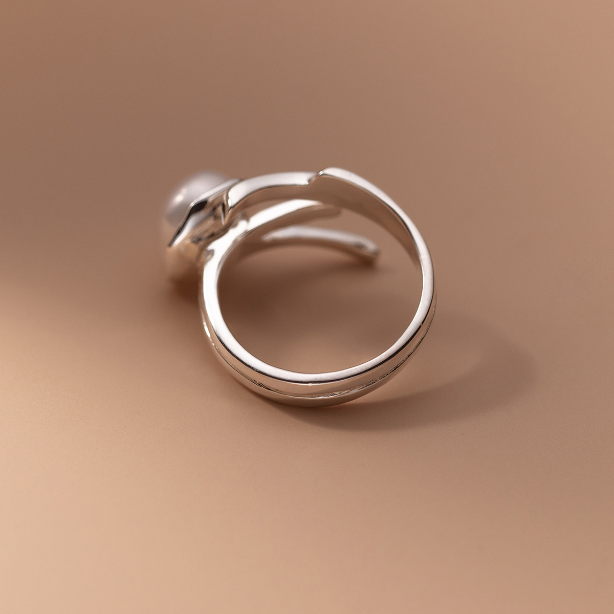 925 Sterling Silver Pearl Irre - огляд і ціна Statement Cocktail Ring